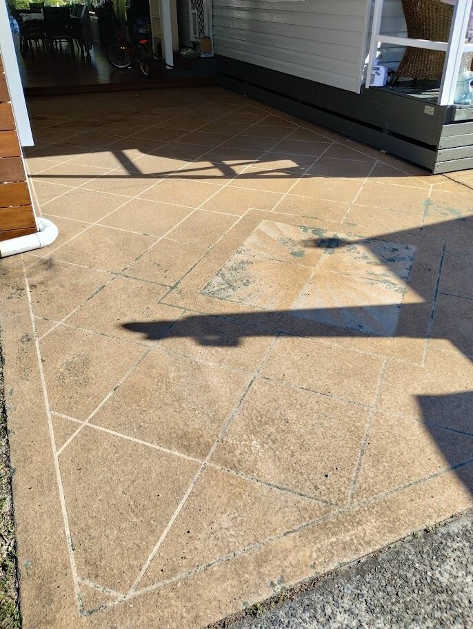 Spray-On Concrete Before