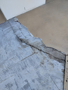Spray-On Concrete Before
