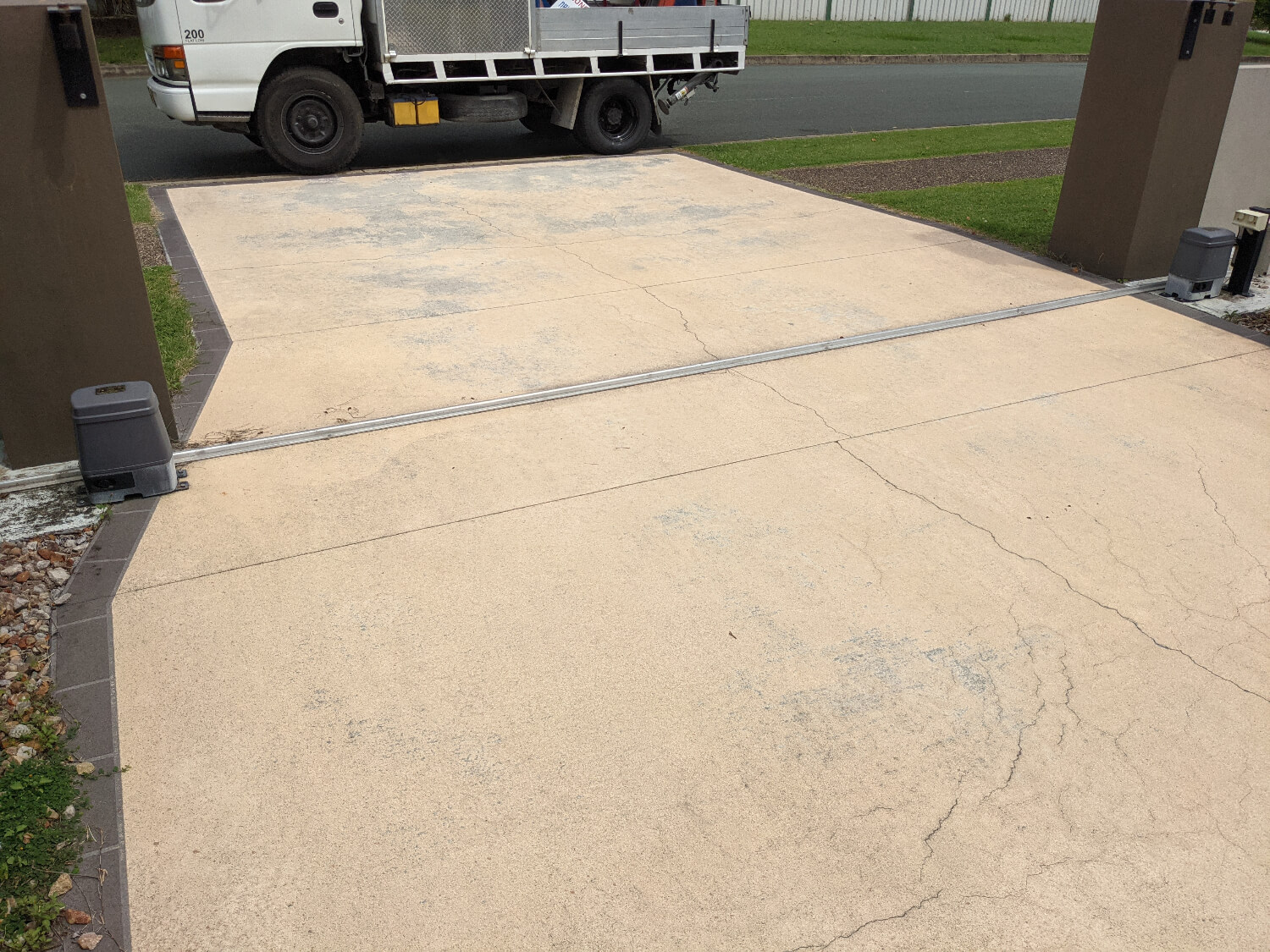 Spray-On Concrete Before