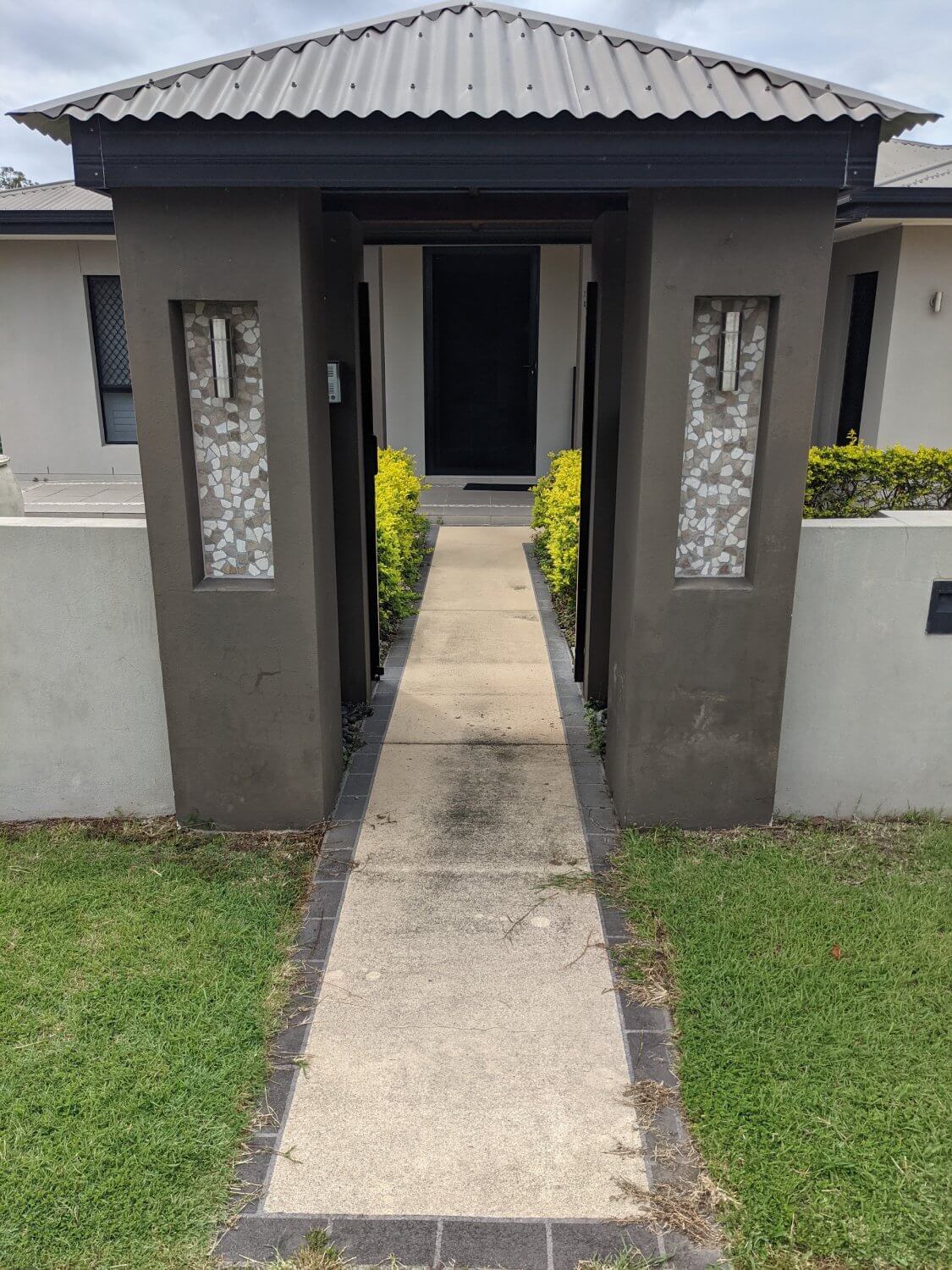Spray-On Concrete Before