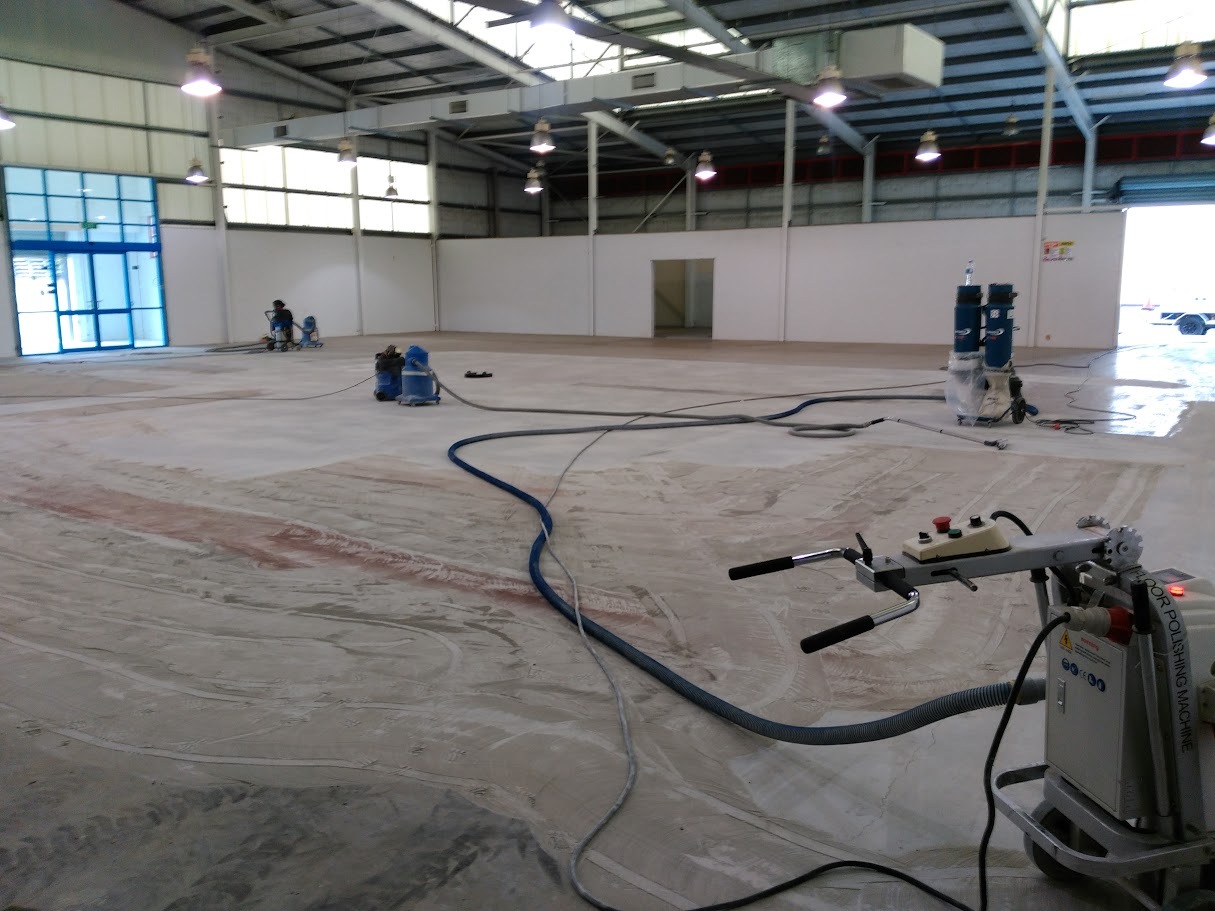 Polished Concrete Before