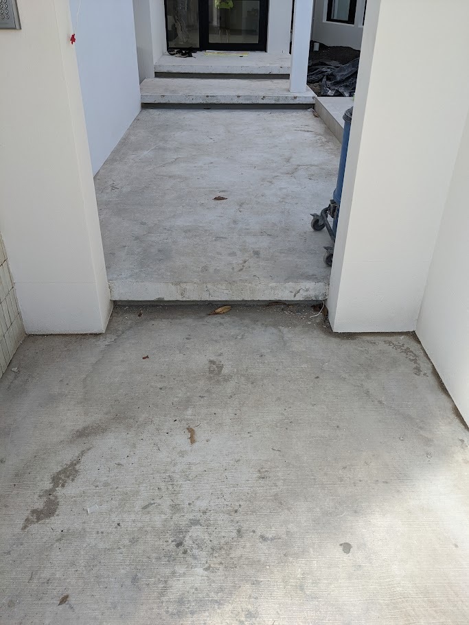 Polished Concrete Before